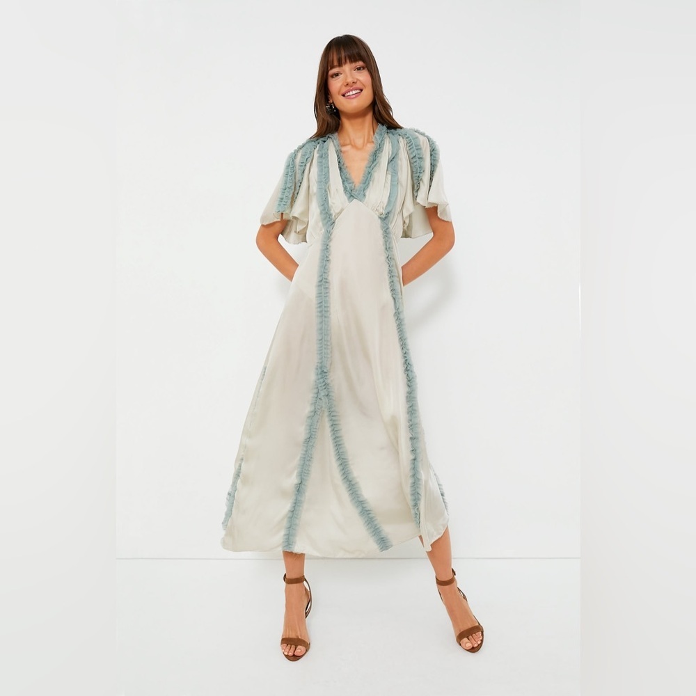 The GREAT Silver with Icy Blue The Dancehall Dress - Picture 2 of 12